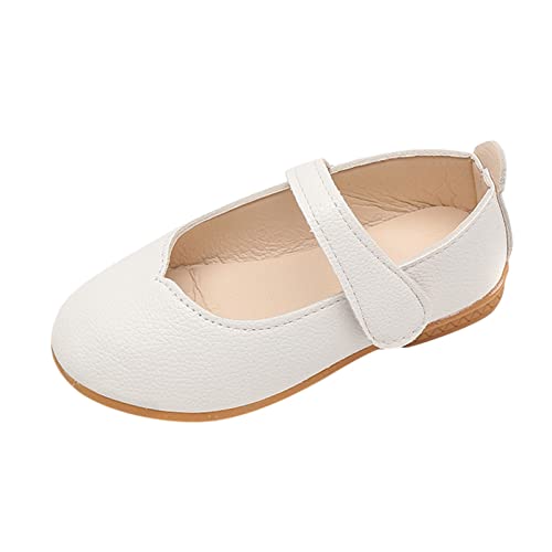 FAMOORE Rain Boot Toddler Size 5 Cute Girls Casual Shoes Round Toe Solid Color White Flat Bottom Lightweight Girls Boots Size 3 (White, 3 Big Kids) St. Patrick's Day