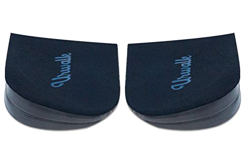 Urwalk 3 Layers Adjustable Supination & Over-Pronation Corrective Shoe Inserts, Medial & Lateral Heel Wedge Insoles for Foot Alignment, Knee Pain, Bow Legs, Osteoarthritis (Black - Large)