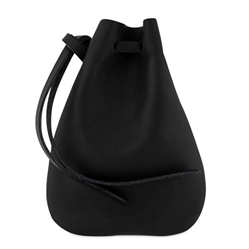 Leather Drawstring Pouch, Coin Bag, Medicine Tobacco Pouch Medieval Reenactment Made in U.S.A. by Nabob Leather Size 5.75' x 4.25'