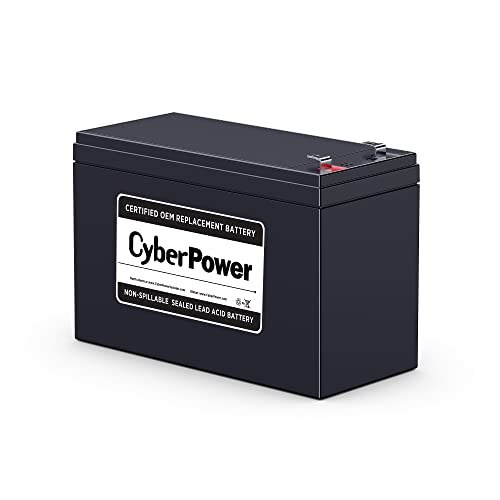 CyberPower RB1290 UPS Replacement Battery Cartridge, Maintenance-Free, User Installable, 12V/9Ah