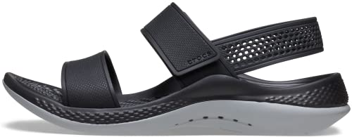 Crocs LiteRide 360 Sandals for Women, Black/Light Grey, Numeric_9
