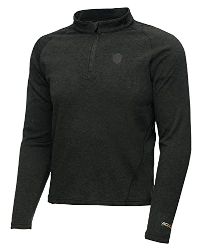 ScentLok Bowhunter Elite:1 Trek Merino Wool Base Layer Thermal Shirt for Men (Blackout, X-Large)