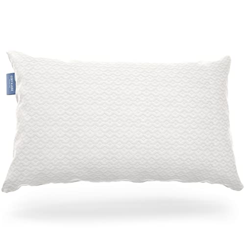 Cosy House Collection Luxury Rayon Derived from Bamboo Shredded Memory Foam Pillow - Adjustable & Removable Fill - Cool & Breathable Cover with Zipper for Side, Back, & Stomach Sleepers (Queen)