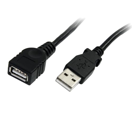 StarTech.com 6 ft Black USB 2.0 Extension Cable A to A - M/F - USB extension cable - USB (M) to USB (F) - USB 2.0 - 6 ft - black - USBEXTAA6BK