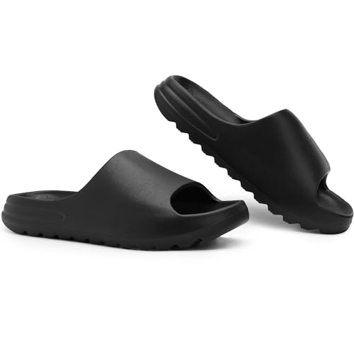 CareBey Women Mens Unisex Cloud Slides Slippers Pillow Slippers Soft Shower Slippers Lightweight Thick Sole Open Toe Slides Sandals