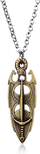 Fashion necklace Personalized Necklace,Necklaces,Pendant Chain Necklace,Necklace Scrolls Pendant Dawnguard HearthFires Dragonborn Necklace For Mens Choker Necklaces Game Jewelry
