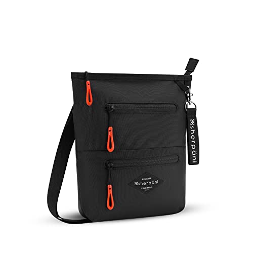 Sherpani Sadie, Nylon Crossbody Bag, Lightweight Shoulder Bag, Cross Body Purse, Crossbody Bags for Women, Travel Bag, RFID Protection (Raven V1)