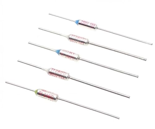 CompStudio 5Pcs 152C Celsius Circuit Cut Off Temperature Micro Thermal Fuse 10A 250V