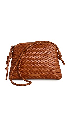 Loeffler Randall Women's Mallory Woven Crossbody Bag, Timber, Brown, One Size