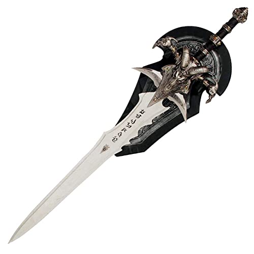 MedievalDepot Cosplay Prop: Wow Frostmourne Lich King Arthas Metal Sword Replica with Plaque