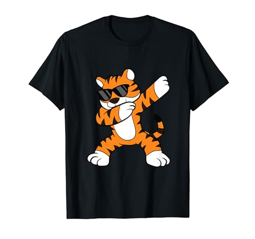 Dabbing Tiger With Sunglasses Cool Dabbing Tiger T-Shirt