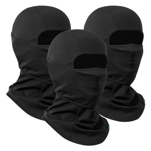 Balaclava Ski Mask 3 Pieces Full Face Cover for Men and Women Sun Protection Breathable Face Mask for Motorcycle