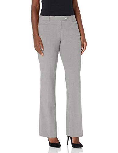Calvin Klein Women's Modern Fit Lux Pant with Belt, Tin, 12