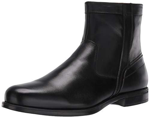 Florsheim mens Medfield Plain Toe Zip Fashion Boot, Black, 9.5 Wide US