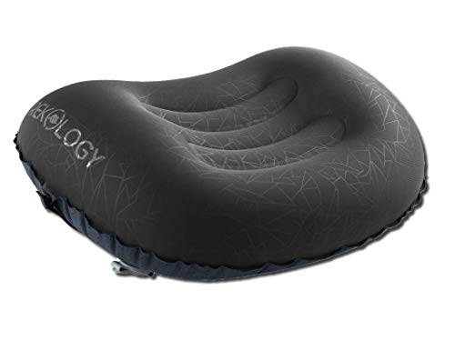 TREKOLOGY Ultralight Inflatable Camping Travel Pillow - ALUFT 2.0 Compressible, Compact, Comfortable, Ergonomic Inflating Pillows for Neck & Lumbar Support While Camp, Hiking, Backpacking