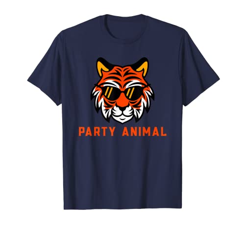 Party Animal Tiger Sunglasses T-Shirt