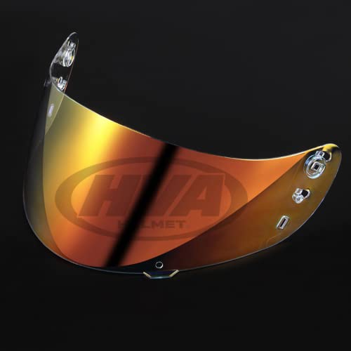 ICON IC04 Airframe Pro Airmada Airform Motorcycle Helmet Shield Uv Protection Motorcycle Visor Lens Helmets Accessories (Clear Revo Red)