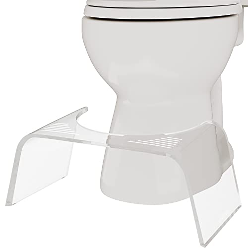 Squatty Potty Ghost Acrylic Toilet Stool, 7'