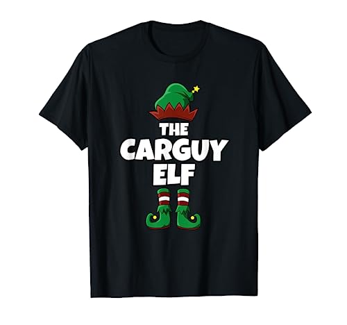 Funny Car Guy Gift - Carguy Elf Christmas Party Pajama T-Shirt