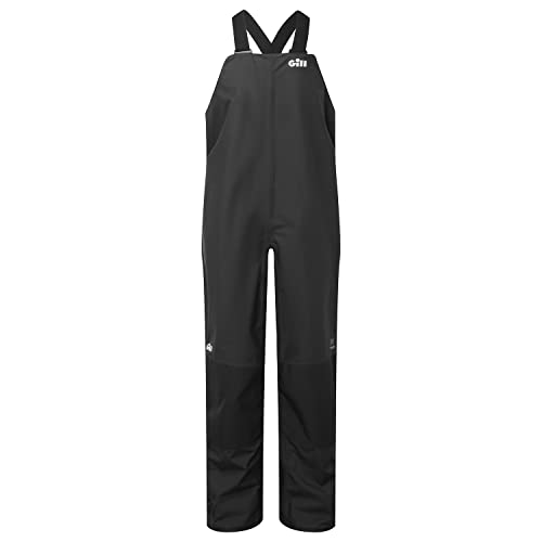 Gill Verso Lite Salopettes/Trousers - Fully Taped, Waterproof & Breathable for Watersports, Sailing, Canoeing, Kayaking, SUP Black