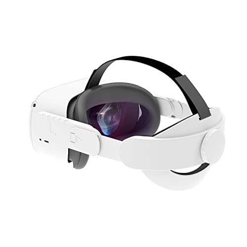 CNBEYOUNG Adjustable Head Strap Compatible with Quest 2,Replacement for Quest 2 Elite Strap Accessories for Enhanced Support and Comfort in VR Gaming,Suitable for Children and Adults-White