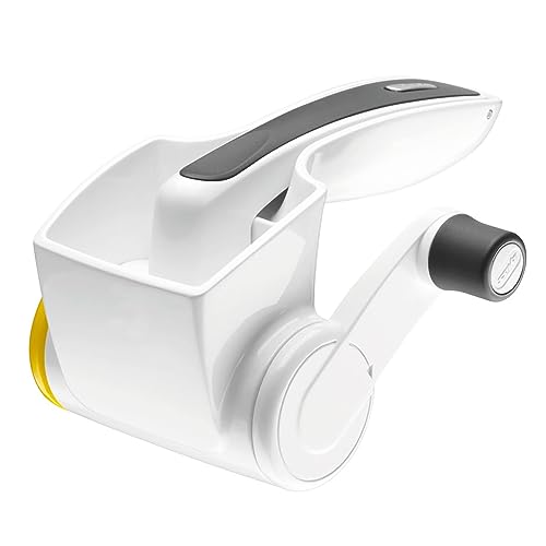 Zyliss Classic Cheese Grater - Rotary Cheese Grater - Handheld Cheese Grater with Handle - Vegetable, Chocolate, Hard Cheese & Nut Grater - White