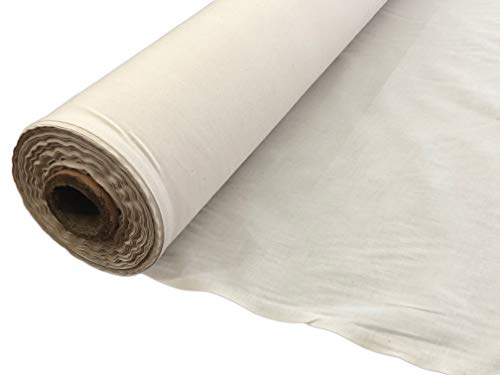 AK TRADING CO. AK Trading 60' Wide Natural Muslin, 100% Cotton Fabric, Unbleached-5 Yards