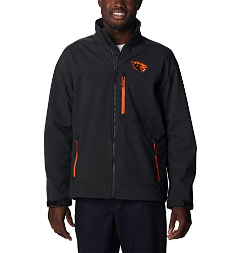 Columbia Men's Collegiate Ascender II Softshell, Osu - Black, Small