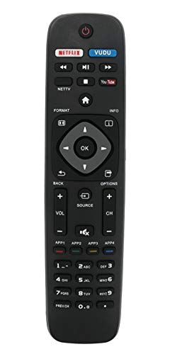 New Replaced Remote fit for Philips Smart TV NH500U NH500UW NH503UP 43PFL4902 65PFL5602 55PFL5602 50PFL5602 43PFL5602 75PFL6601 32PFL4902 40PFL4901 43PFL4901 43PFL4902 50PFL4901 50PFL5601 50PFL5602/F7