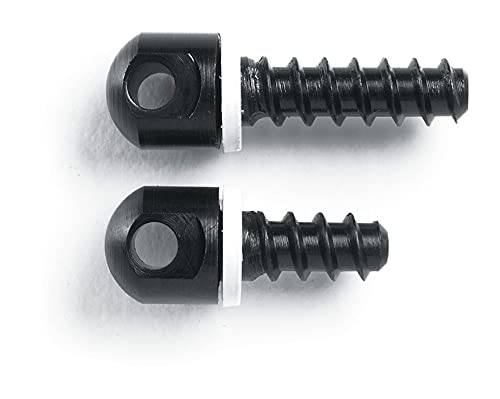 Uncle Mike's 115 RGS Sling Swivel Wood Screw Set, One each 1/2-Inch and 3/4-Inch Screws, Black, Model:25200