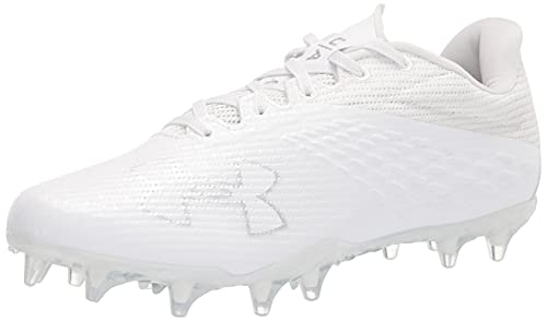 Under Armour Men's Blur Nitro Mc Football Shoe, White (100)/White, 13.5