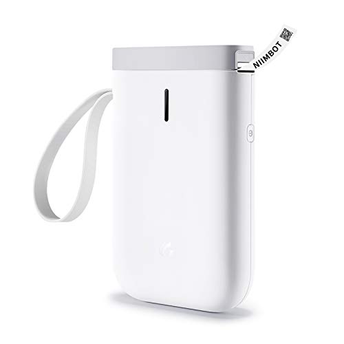 NIIMBOT Label Maker Machine D11 Label Printer Tape Included Portable Wireless Connection Multiple Templates Available for Phone Pad Easy to Use Office Home Organization USB Rechargeable