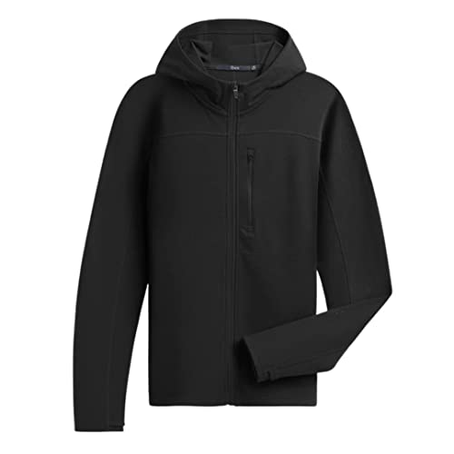 Ibex Men's Merino Shak Hoodoo Hoodie, Black, XX-Large