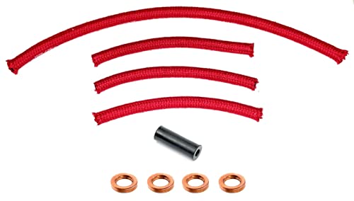 DIESEL INJECTOR FUEL SEAL KIT RETURN CAP FUEL RETURN LINE CUT TO FIT for VW TDI