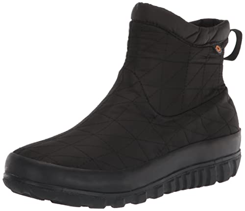 Bogs Women's Snowday II Short Snow Boot, Black, 8