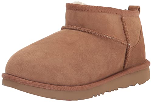 UGG Unisex-Child Classic Ultra Mini Boot, Chestnut, 6
