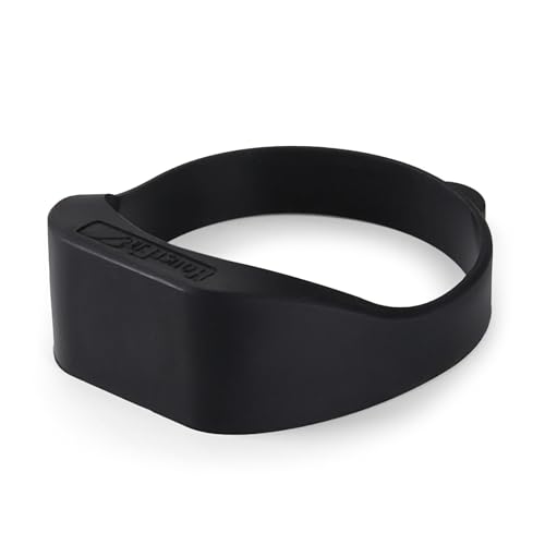 HouseFit Silicone Magnetic Water Bottle Holder - Securely Attaches to Iron and Steel Surfaces - Versatile Sports Bottle Ring with Carabiner for Gym, Fitness, Stroller, Car Seat, and Outdoor Adventures