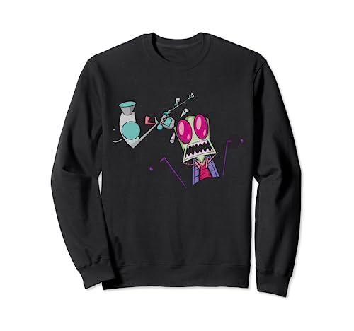 Invader Zim Gir Pulling Zim's Antennas Portrait Sweatshirt
