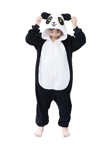 Joyxiamunicorns Unisex Kids Panda Onesie Animal Cosplay Costume Pajamas Halloween Christmas Cartoon Sleepwear Jumpsuit