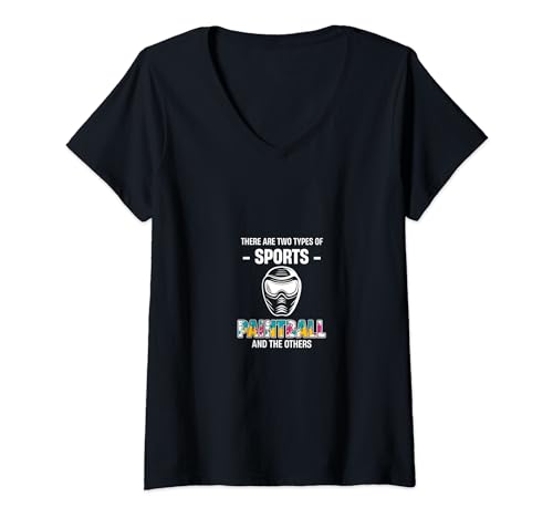 There Are Two Types Of Sports Paintball And The Others V-Neck T-Shirt