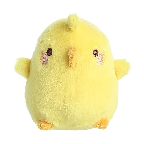 Aurora Playful Molang Piu Piu Stuffed Animal - Endearing Charm Design - Yellow 4.5 Inches