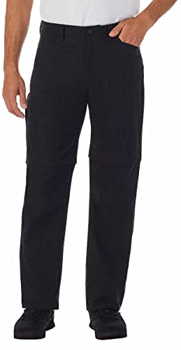 Eddie Bauer Mens Lightweight Convertible Tech Pant (as1, Waist_Inseam, Numeric_40, Numeric_30, Regular, Regular, Black, 40W x 30L)