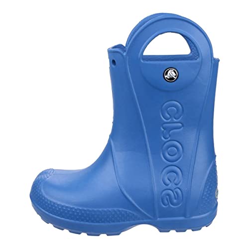 Crocs Kids' Handle It Rain Boots , Cerulean Blue, 3 Little Kid
