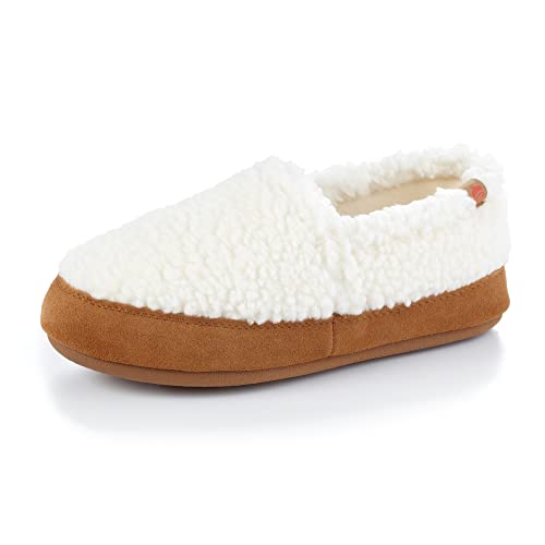 Acorn Women's Moc Slipper, Buff Popcorn, 6.5-7. 5
