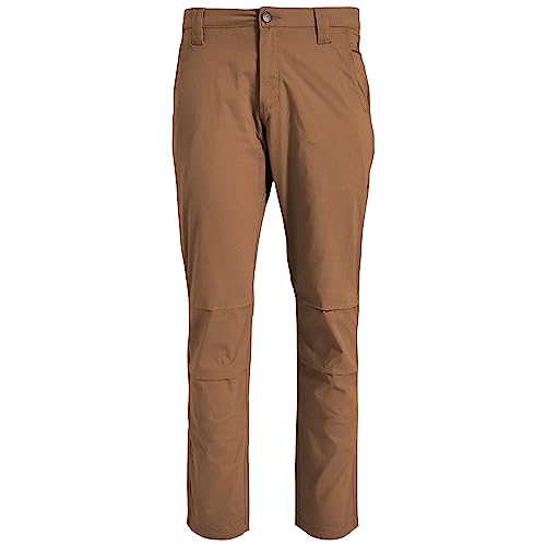 Vertx Delta 2.1 Mens Stretch Pants Straight Leg with Pockets Lightweight Cotton Casual Workwear Pants for Men, Tobacco, 40W x 30L