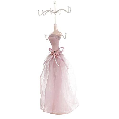 Jewelry Displays Stand, Mannequin Princess Model Skirt Rack, Model Dress Jewelry Rack Holder Stand Display Women Girl Gifts for Hanging Earring Bracelet Rings Displaying and Storing