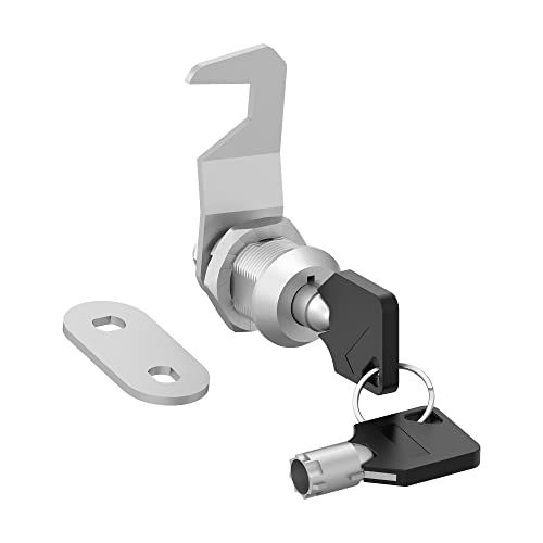 inBovoga 1 Pack Tubular Cam Locks, Tool Box Lock Replacement, 5/8' Cam Lock Keyed Alike, Tool Box Locks with Keys Security File Drawer Mailbox, Zinc Alloy