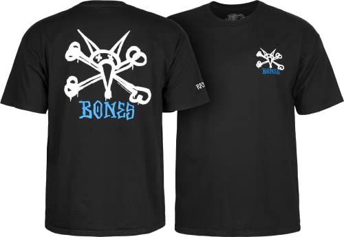 Powell Peralta Rat Bones T-Shirt, Black, Large