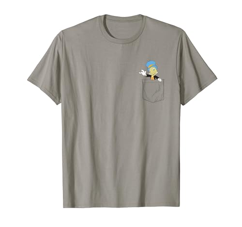 Disney Pinocchio Jiminy Cricket Faux Pocket T-Shirt
