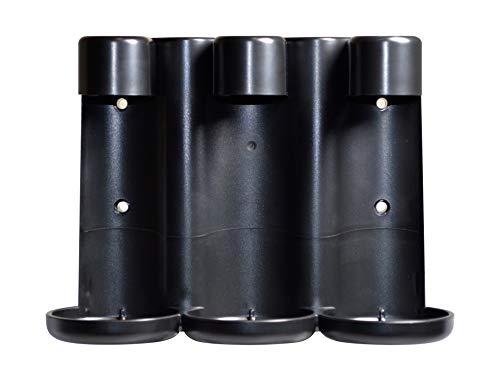 Wall-Mounted No Drill Shower Soap Amenities Dispenser | Only Fits Terra Pure and Infuse Lavender Mint Spa Collection 10.14 oz. / 300 ml Bottles | Tamper Proof Locking Bracket | Triple Bracket